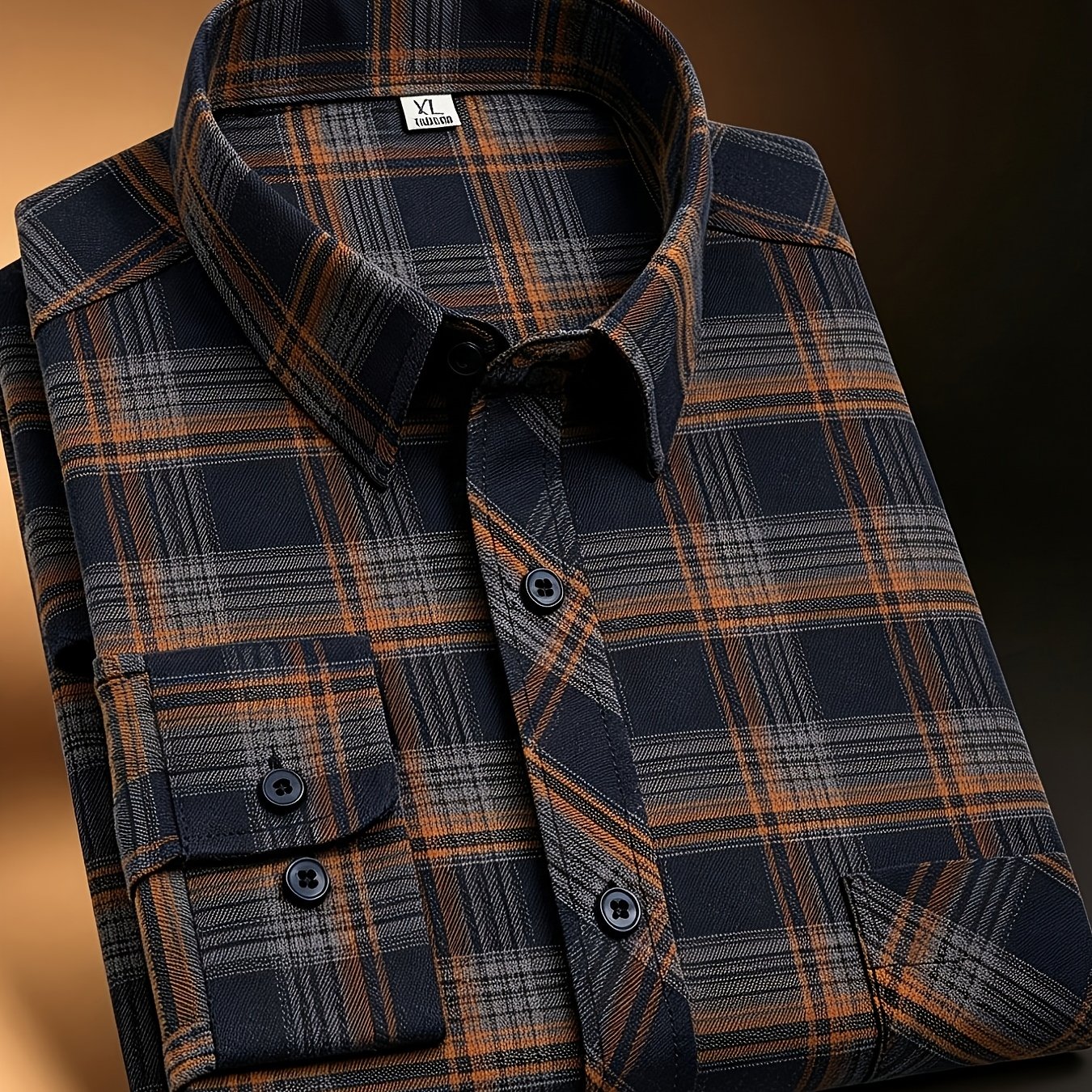 TEMU Darwin Mode Geruit Overhemd met Lange Mouwen voor Heren, Casual Trendy Geruit Overhemd voor Buiten