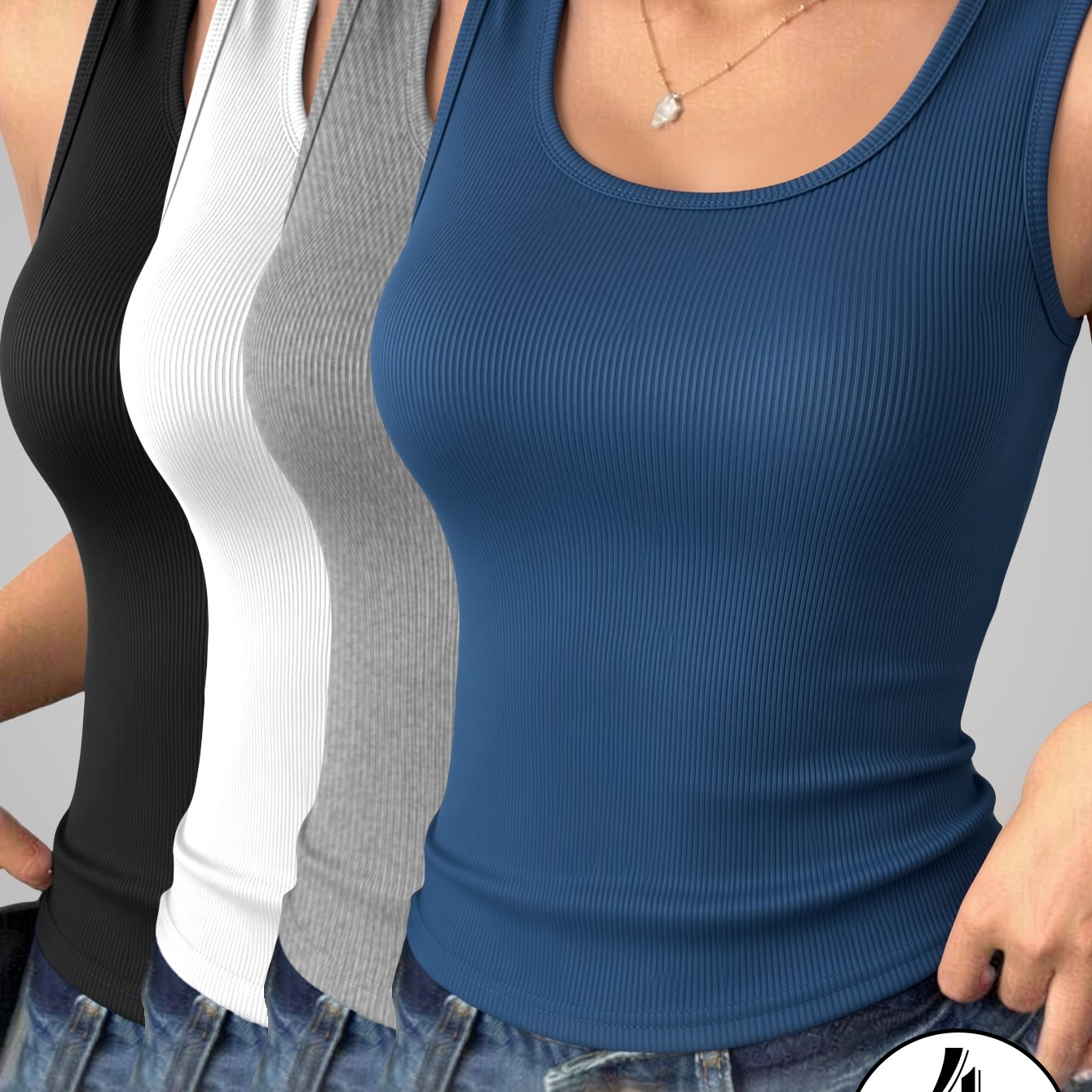 TEMU 4pcs Set, Western Cami Strap, Sexy Cross Back Tank Top, Summer All-match Tight Vest
