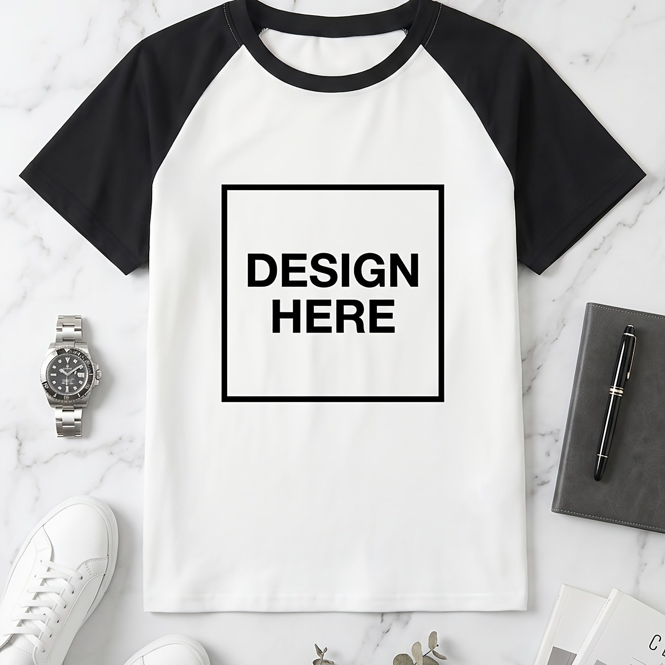 TEMU Custom Raglan T Shirt Personalized Diy Design Photo Logo Text Print Mothers Day Gift Birthday Present Family Reunion Team Uniform For Women Men