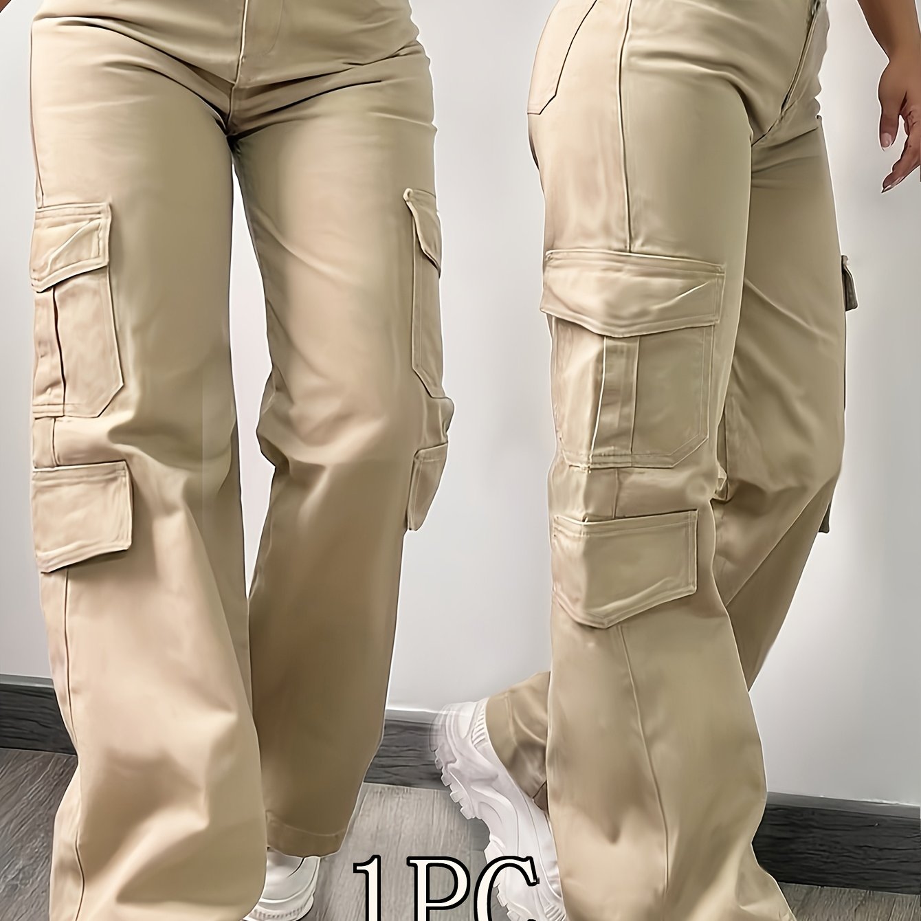 TEMU Pantaloni cargo cargo multitasche da pendolare per uscite, casa e abbigliamento casual