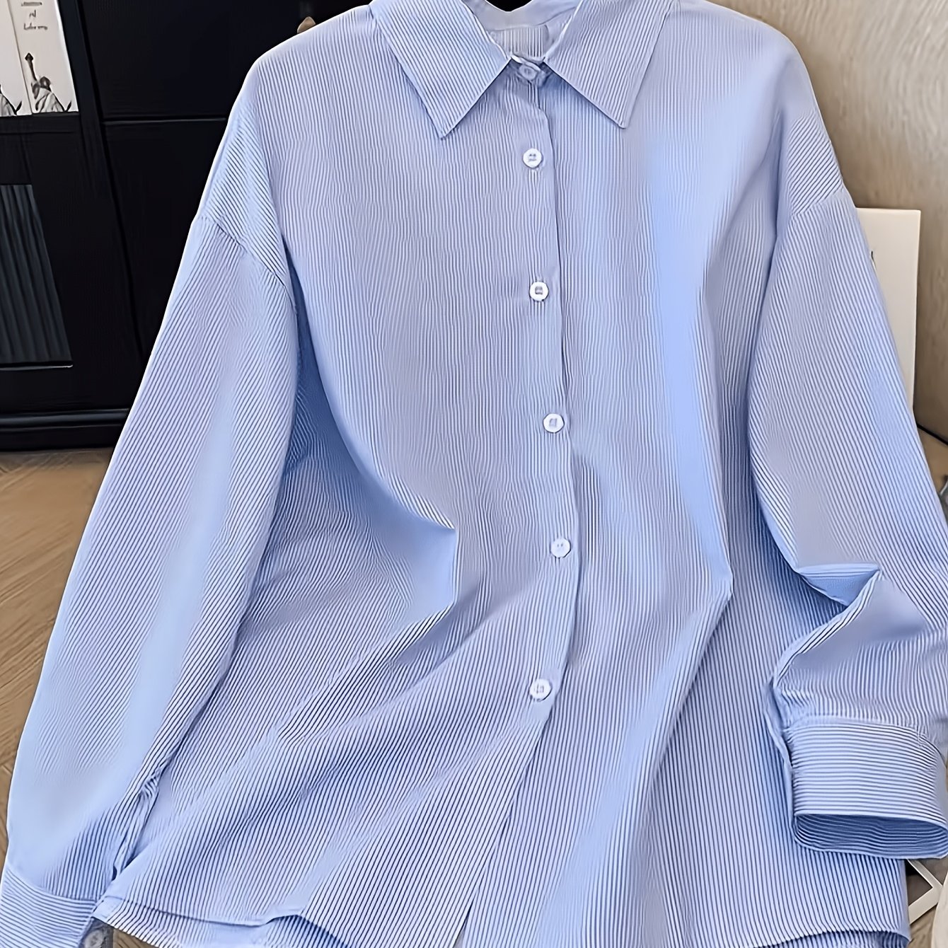 TEMU Chemise à rayures pour femme, printemps/été