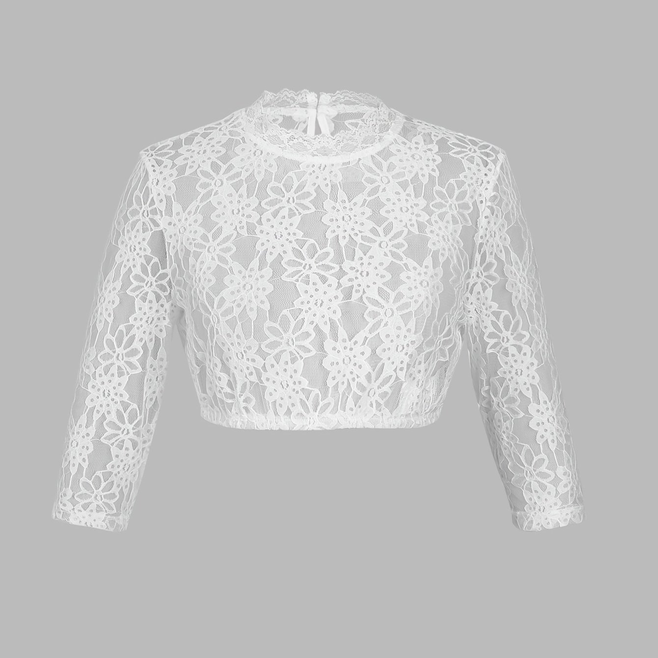 Image of Beer Holiday Costume Women's Top Fashion Women's Lace Hollow Short Top Elegant Fashion - Halloween, Christmas, Black Friday Holiday Clothing