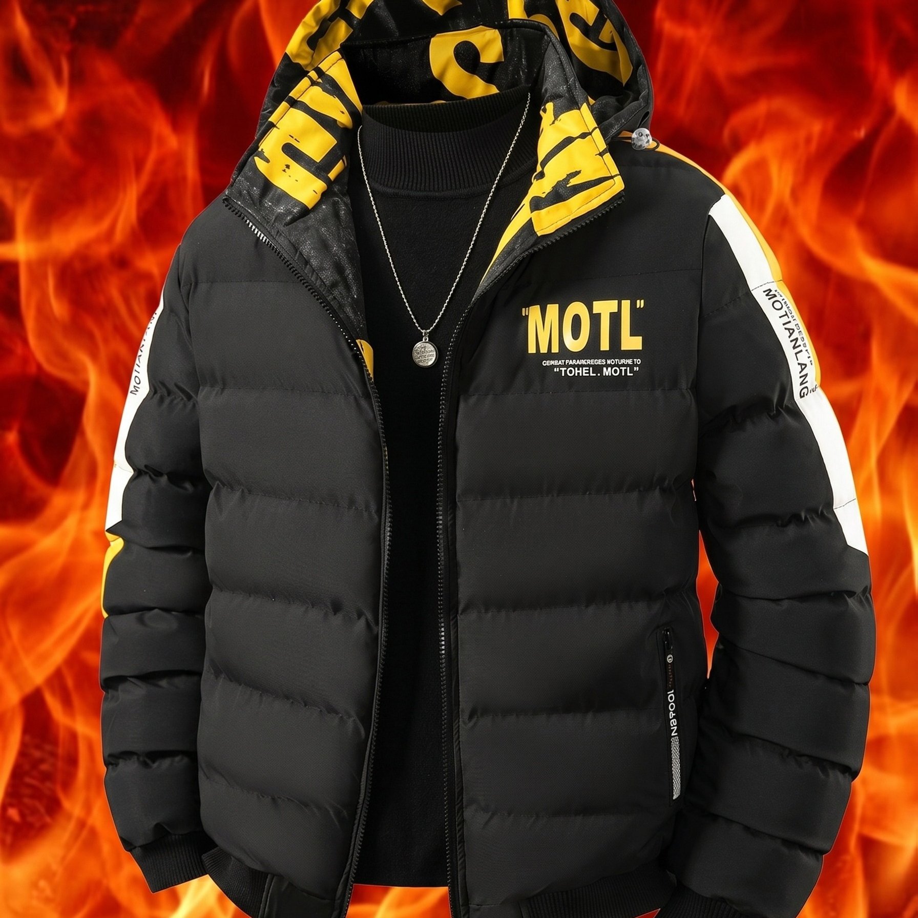 TEMU Winter '-faced Wearable Coat, Winter Thickened Warm Loose Jacket, Hooded Design, Suitable For Daily Casual All-match Windproof Clothing