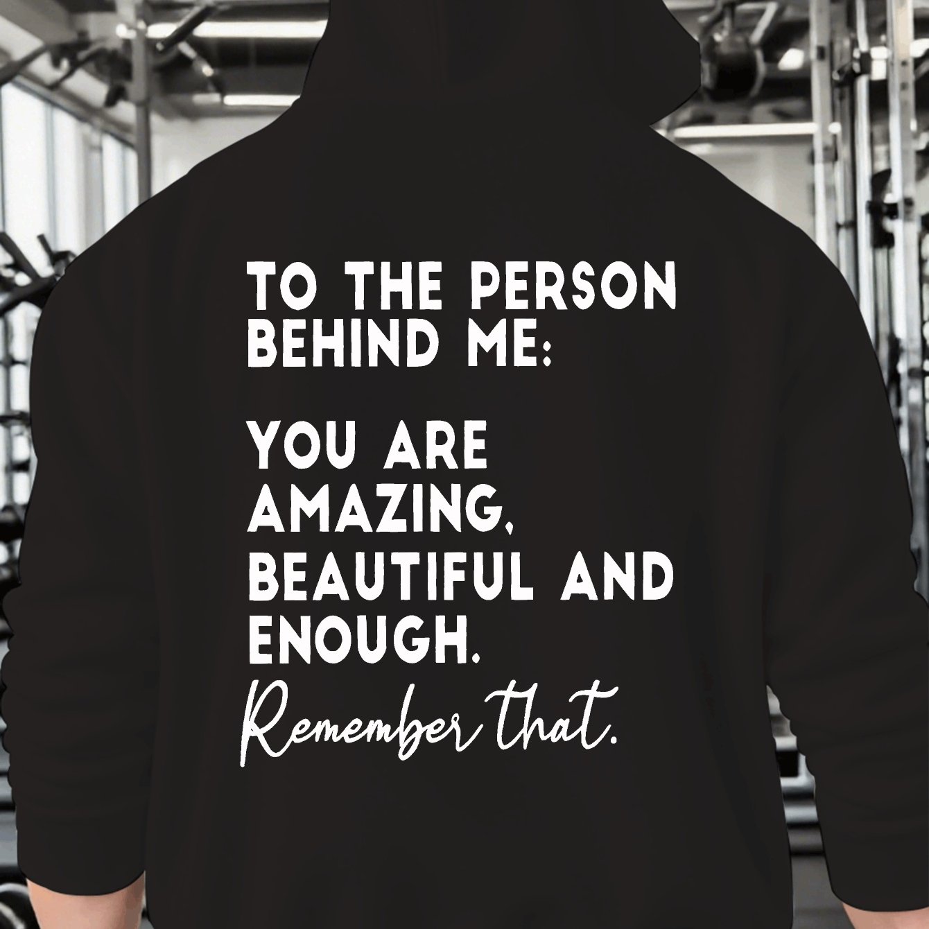TEMU Graphic Plus Size New Fashionable Autumn And Winter Back Print Hoodies And Drawstring Hoodies, Suitable For Casual And Daily Wear, Are An For