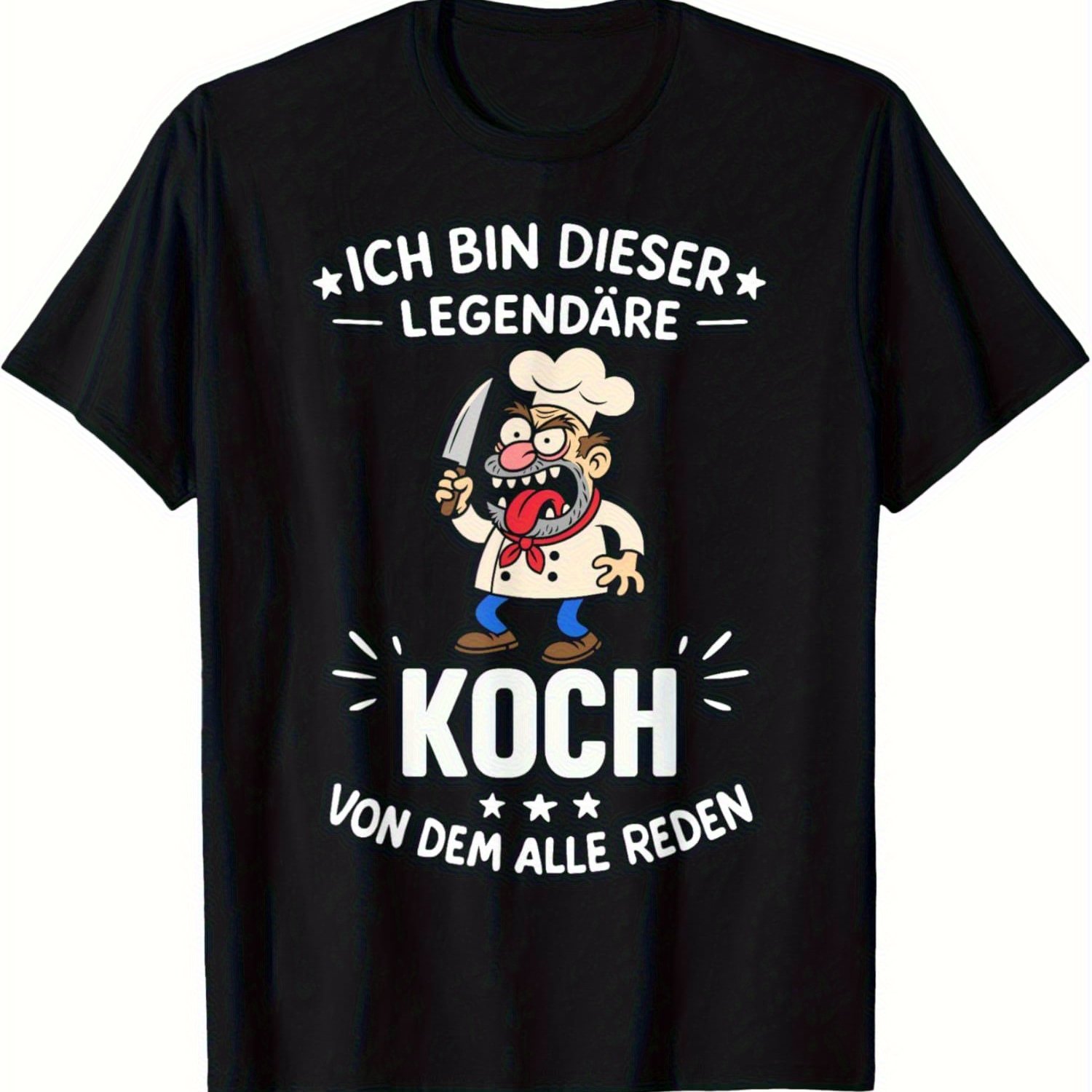 Image of I'm That Chef Talking About, Cooking T-shirt Funny Graphic Men's T-shirt- Summer Black Cotton Casual Short Sleeve Tee For Men