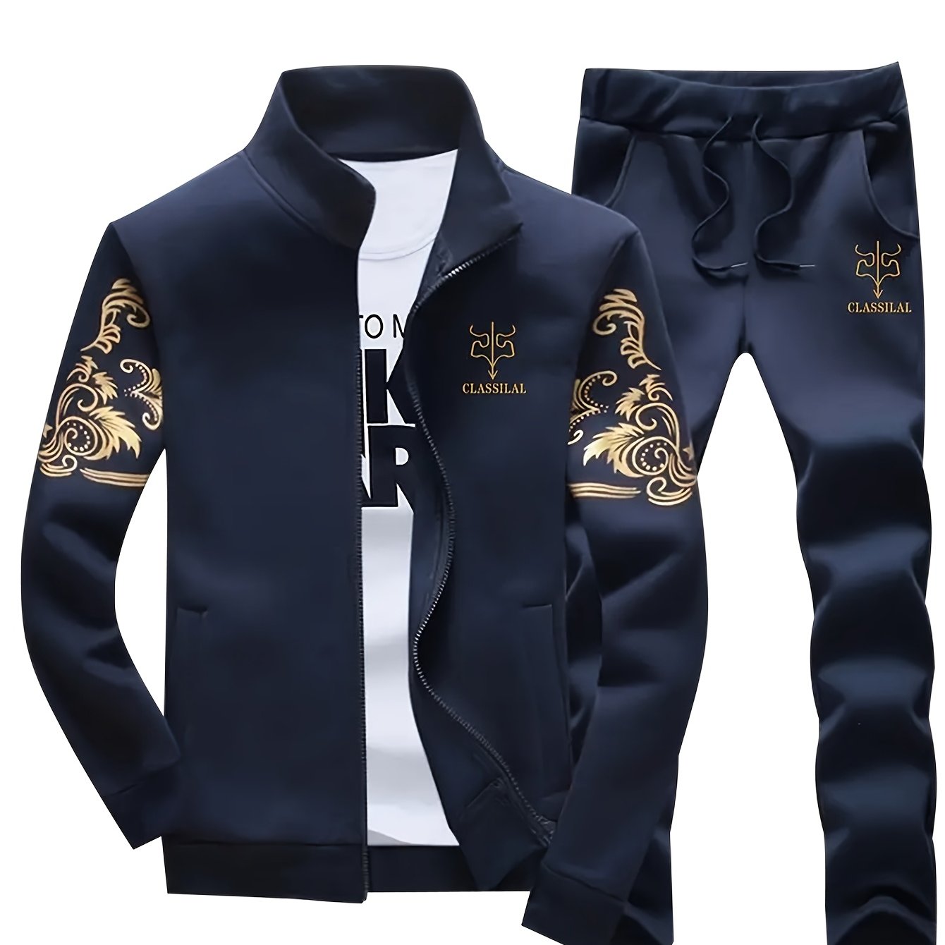 TEMU Men's Casual Sportswear Set