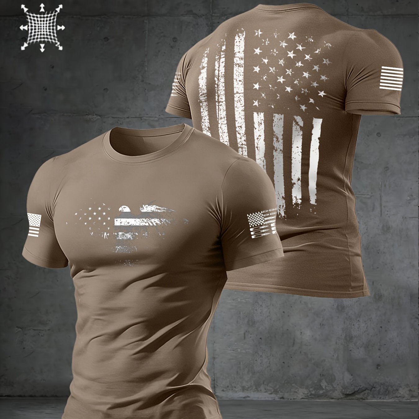 TEMU Men's Summer Short Sleeve T-shirt With Lettering Print Round Neck - Casual Breathable Opaque Suitable For Warm Weather, Machine Washable Regular
