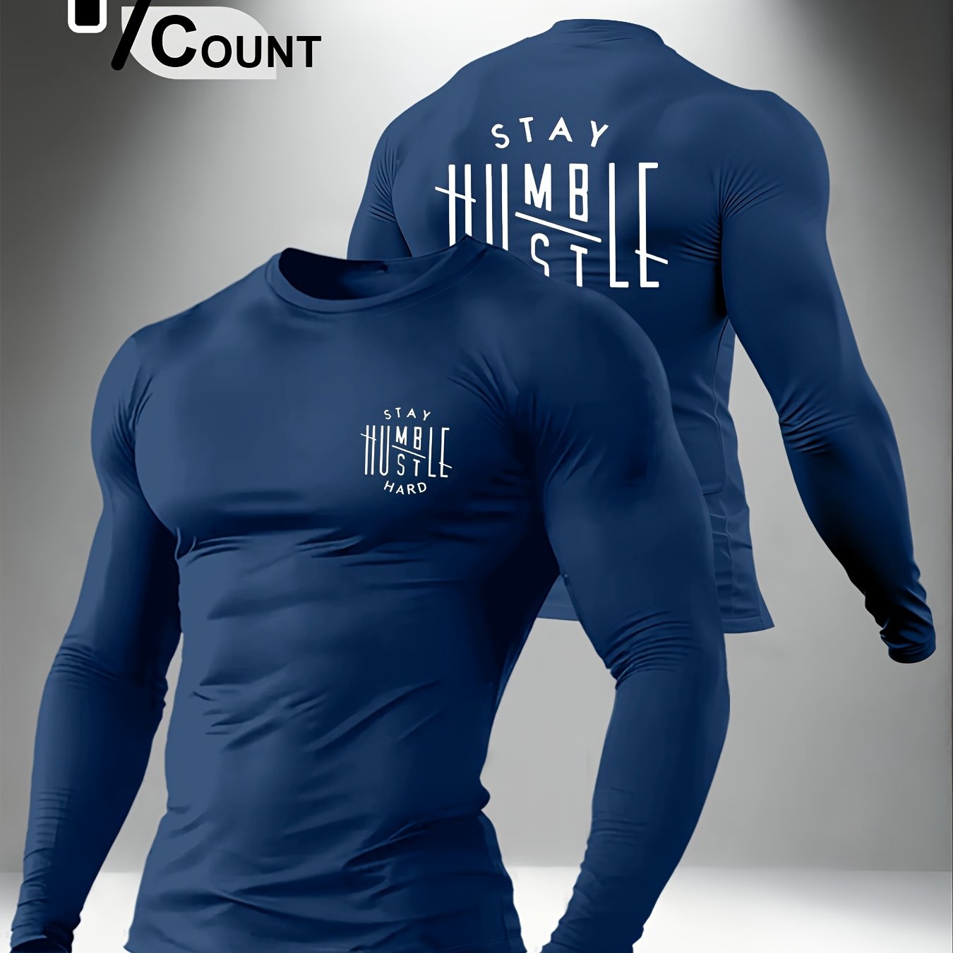 TEMU Men's Printed Regular Spring/autumn Long Sleeve T-shirt, Outdoor Sports Casual Long Sleeve Top