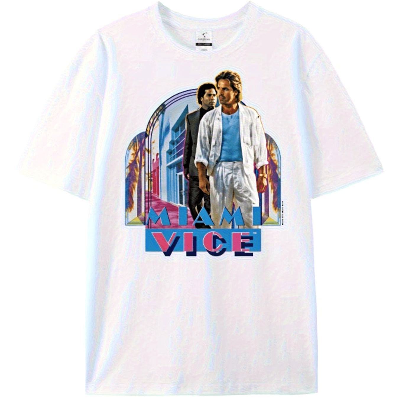 Men's 80s Tv Show Vintage T Shirt Print Breathable Crew Neck Casual Summer For Fans