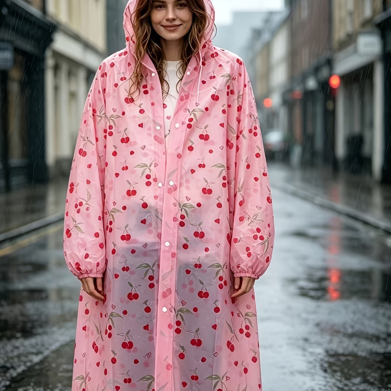 TEMU 1pc 120g Long Women's Eva Material Raincoat, Suitable For , Hiking, Cycling, Watching Sports Games, Traveling, Rafting, Etc., Mother's Day Gift,