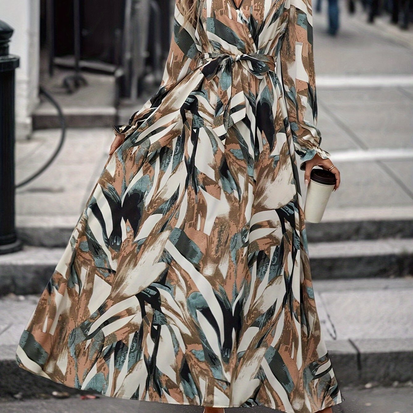 Zd061306 Middle Eastern Style Full Print Dress