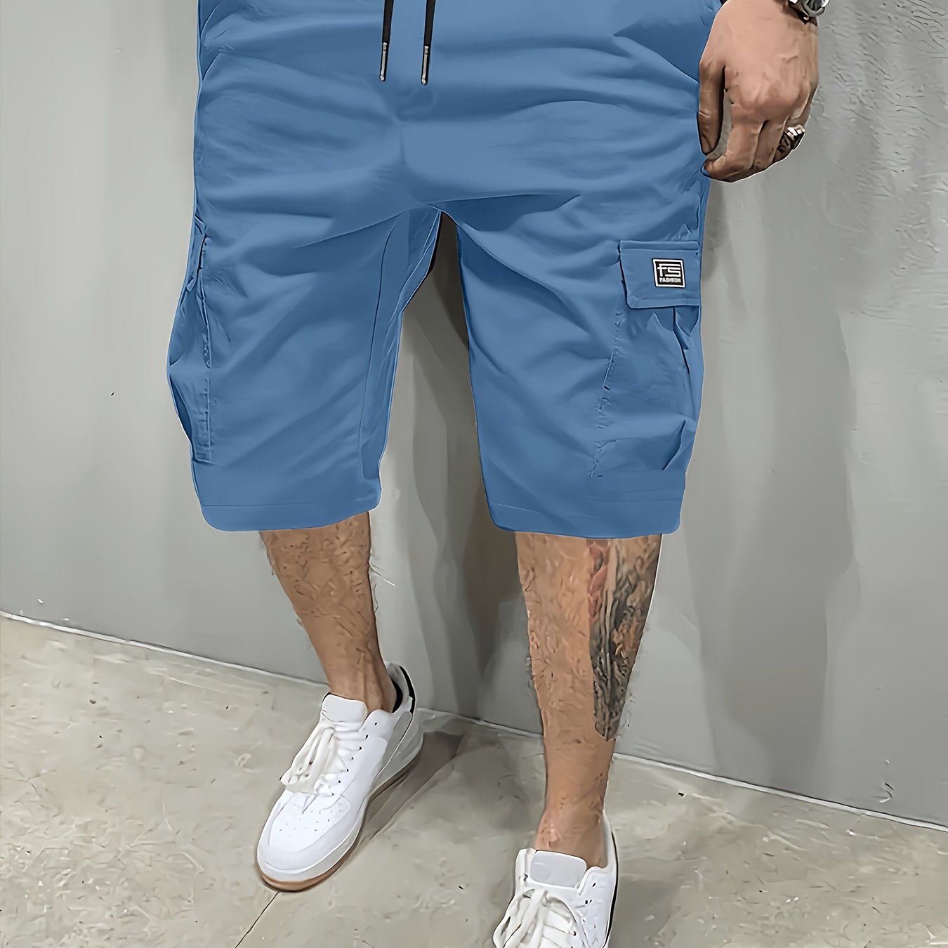 TEMU Men's Fashion Cargo Shorts, Summer Multi-pocket, Summer Casual Quick-dry Shorts