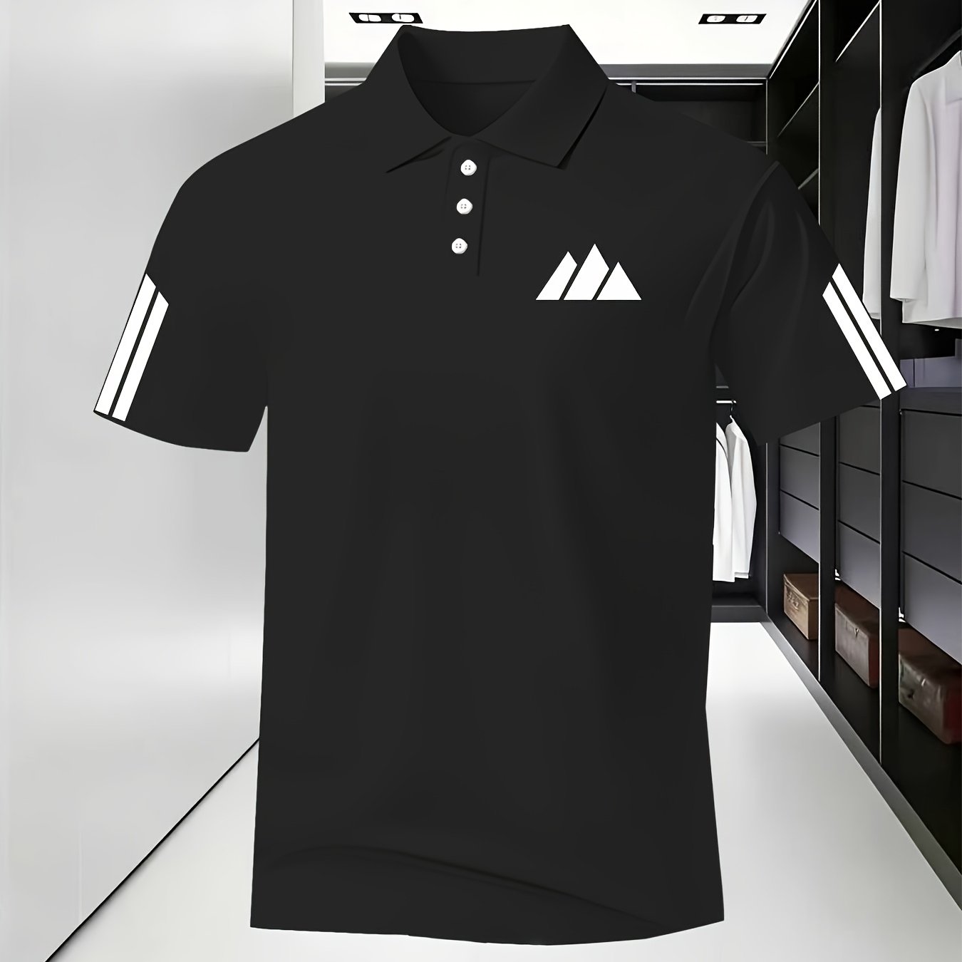 TEMU Men's Short-sleeve Shirt, Solid Color, Soft And -friendly Short-sleeve T-shirt