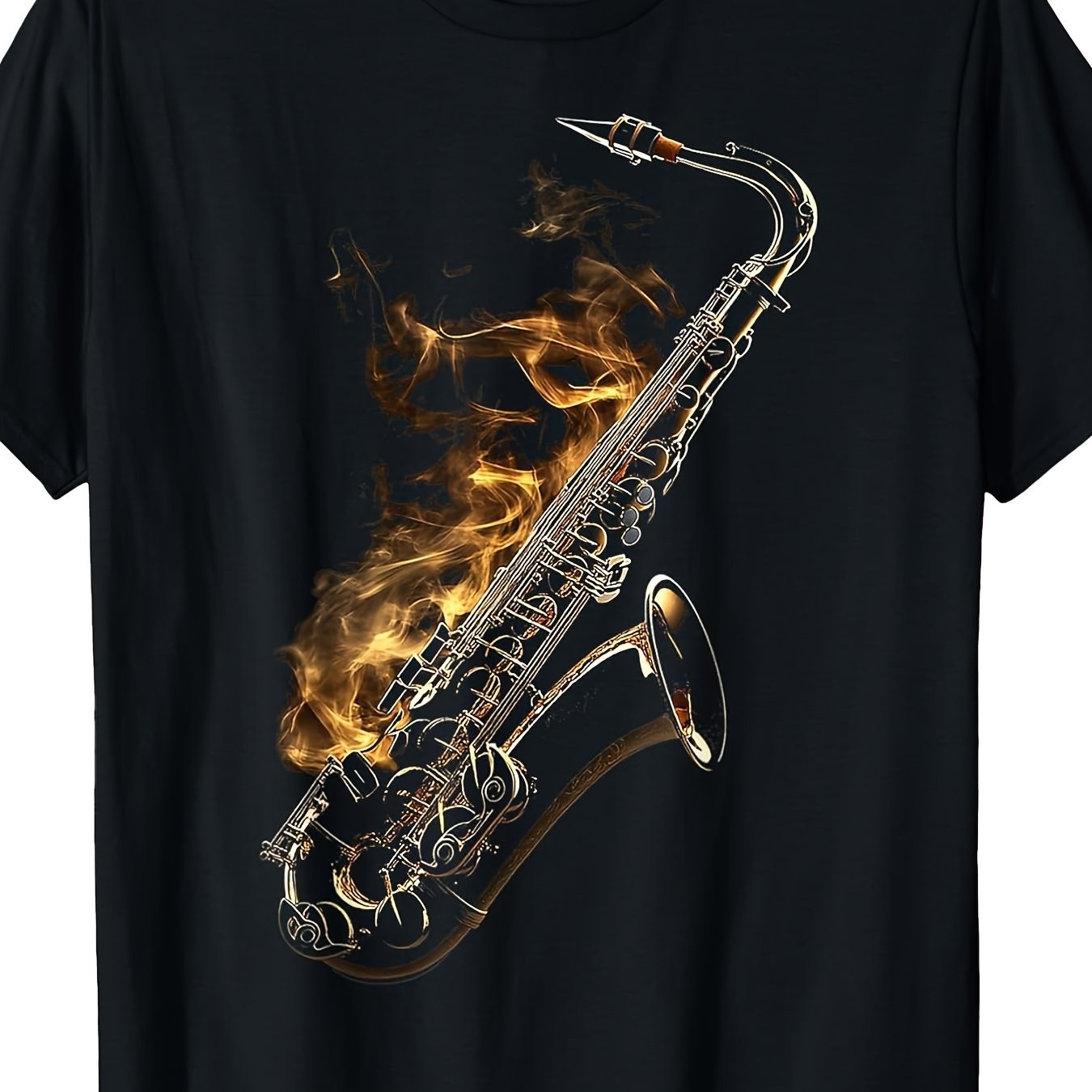 Image of Illustration Of A Saxophone Music Instrument Design For A T-shirt