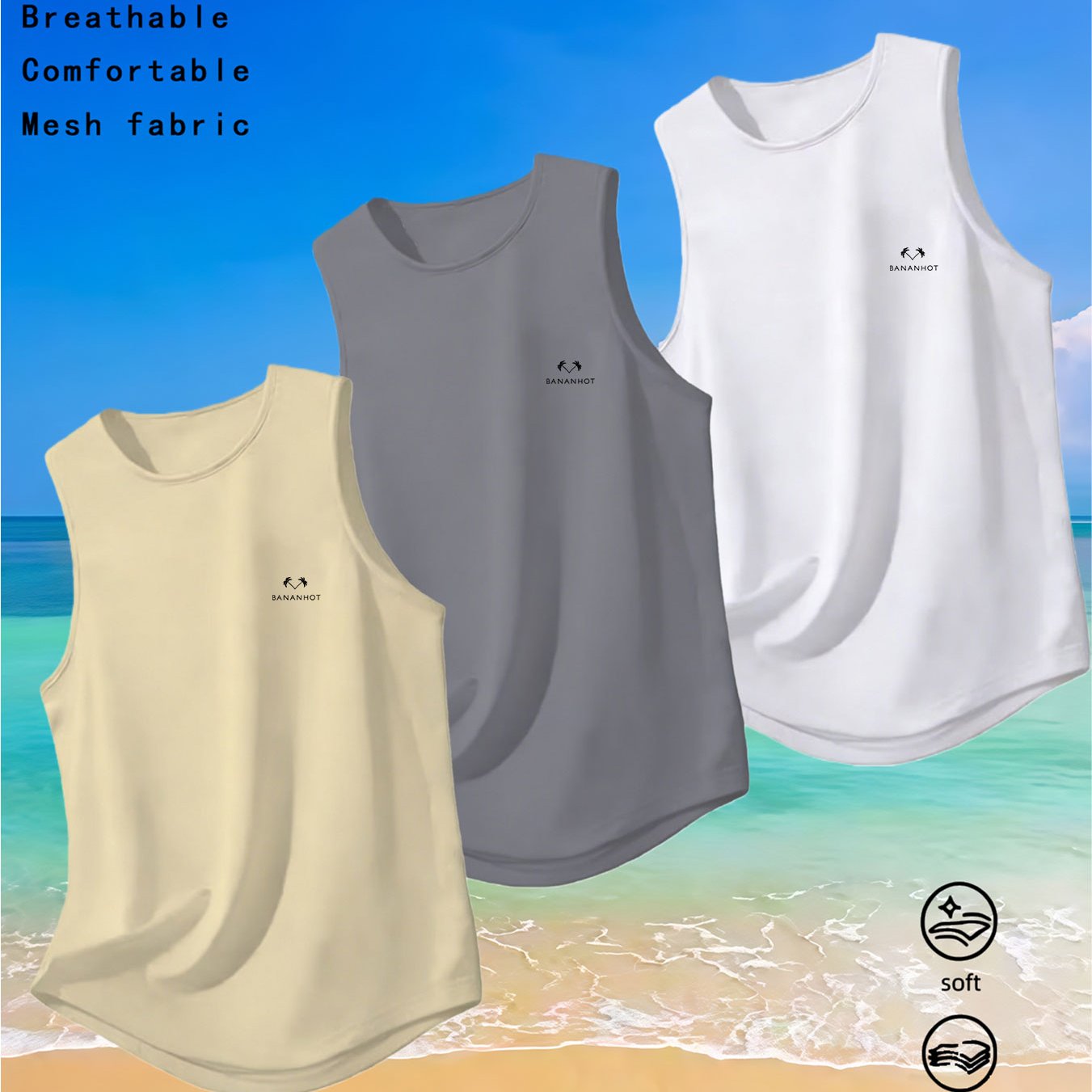 TEMU 3pcs Set Men's Casual Vest Easy Outfit Exuding Temperament
