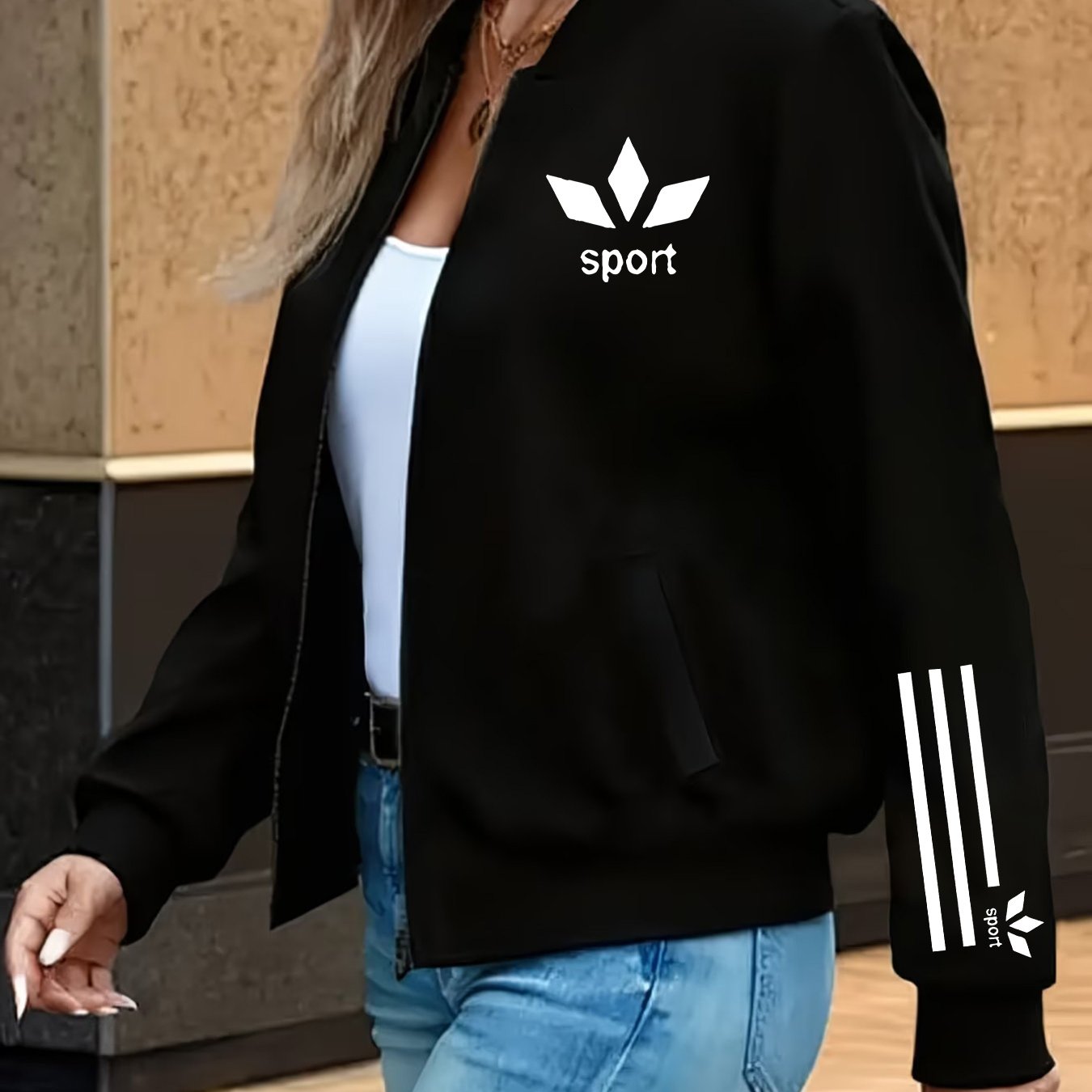 TEMU Women's Spring Summer Autumn Casual Comfortable Printed Jacket