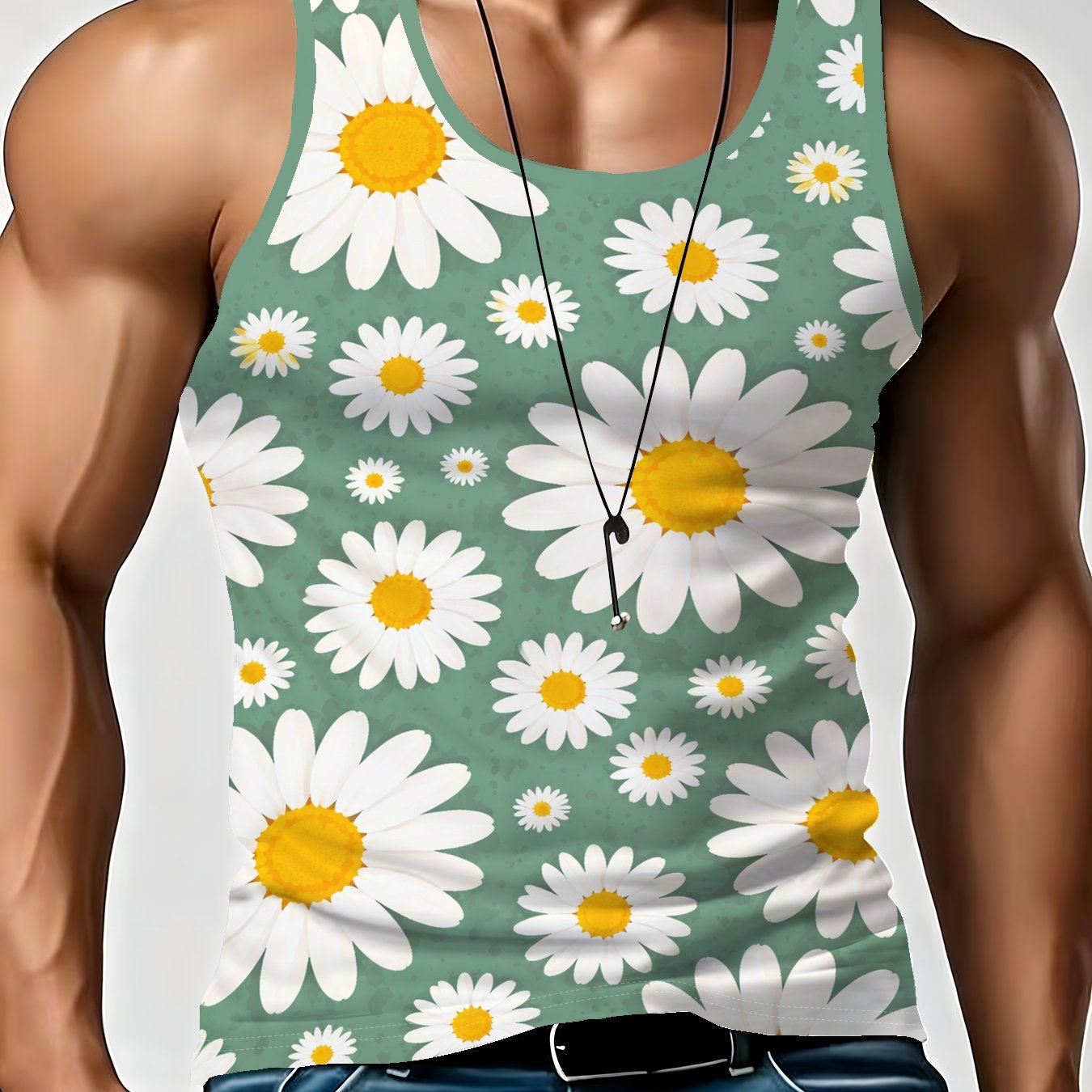 TEMU Men's Sports Sleeveless Tank Top, Loose Summer Vest, Casual And Comfortable Wear, Essential Summer Apparel For Men
