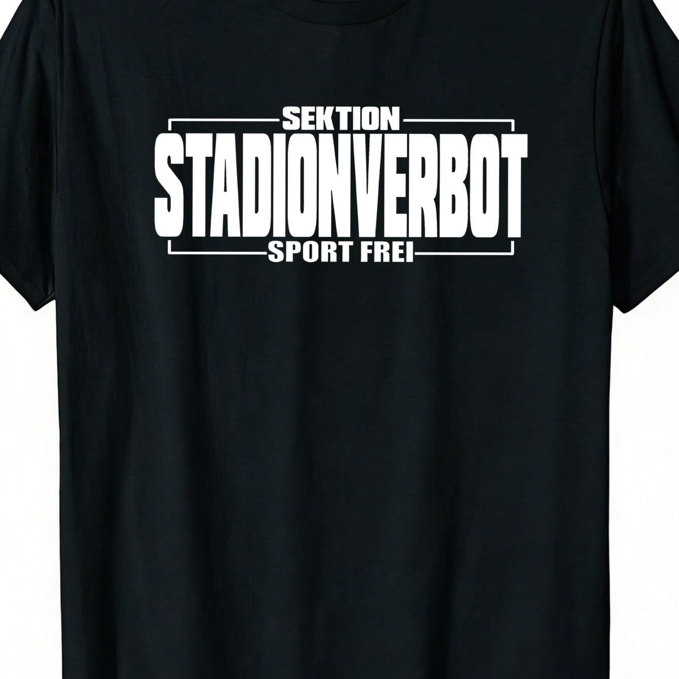 Image of With Section Stadium Ban Sports Free Wear, Funny , Vintage Style, Crew Neck, Stretch Fabric, Regular Fit, Perfect For Men