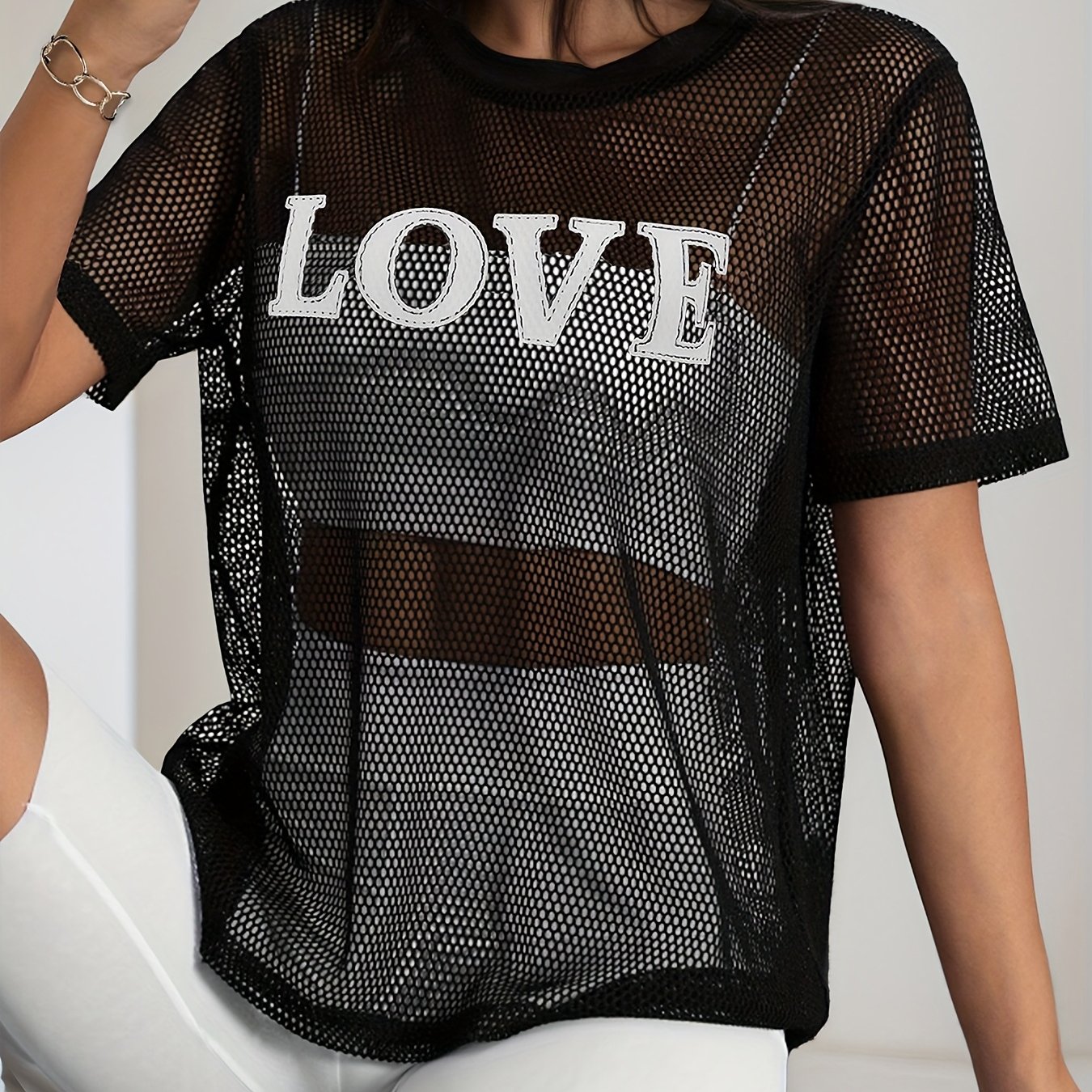 E-shop Cooles Sport-Lauf-T-Shirt-Überwurf mit Mesh- Aussparungs-Detail