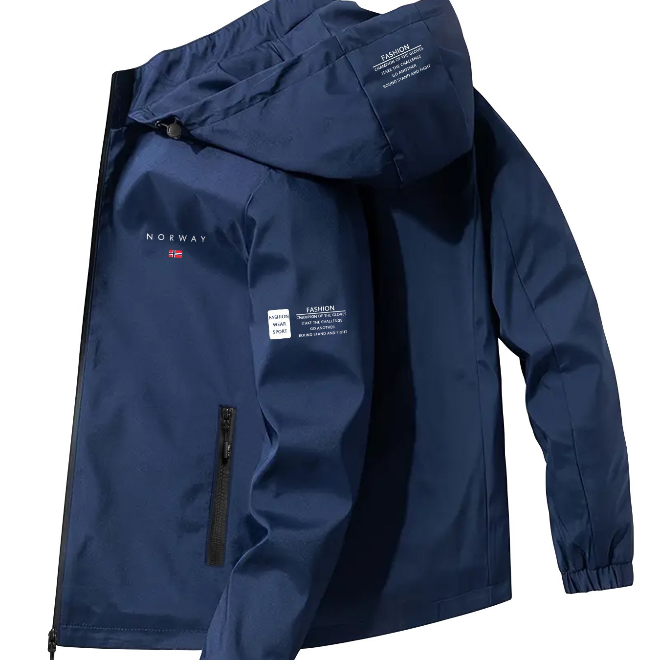 TEMU New Arrival Unisex Print Windproof Breathable Outdoor Hiking Jacket, Couple's Wear For Outdoor And Home Cold Weather Protection
