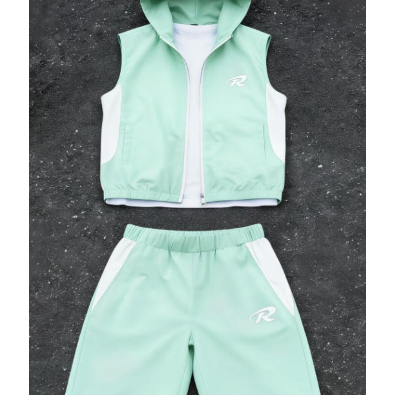 Sleeveless Hooded Men's Fashion Casual Trendy Sports Color Block Shorts Set Men's Outfits For Adults Men Street Style Sportswear Casual Wear