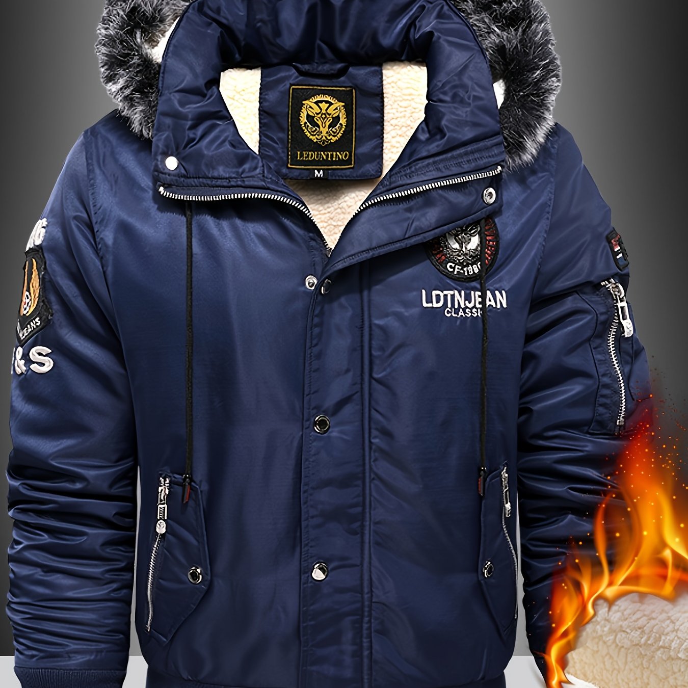 Thickened New-style Men's Jumpsuit, Providing the Best Warmth, Fashionable Winter Jacket, Comfortable and Soft Material, Suitable for Cold Weather, the Perfect Addition to Your Winter Wardrobe.