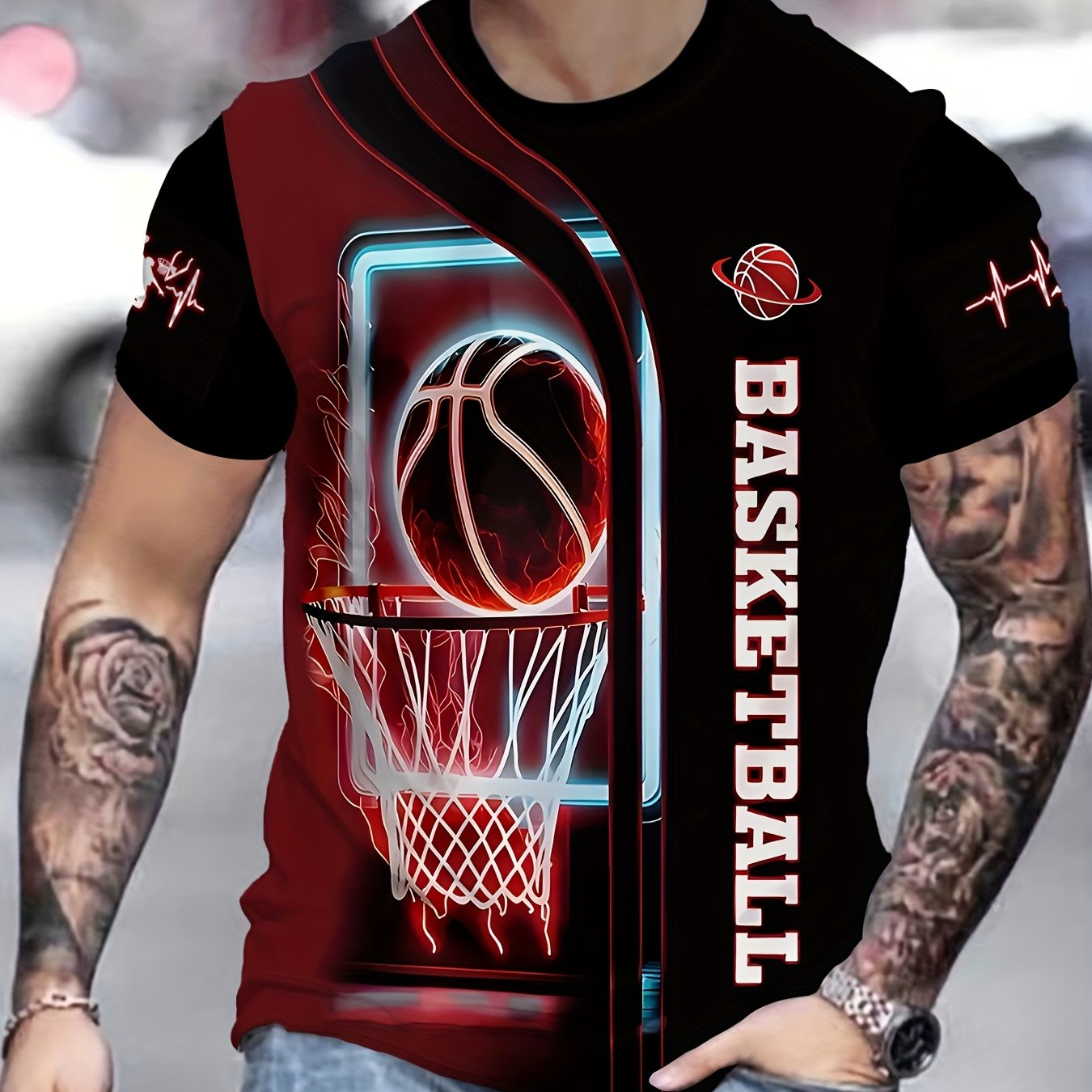 TEMU Ale Novelty Men's 3d Print Fashion T-shirt