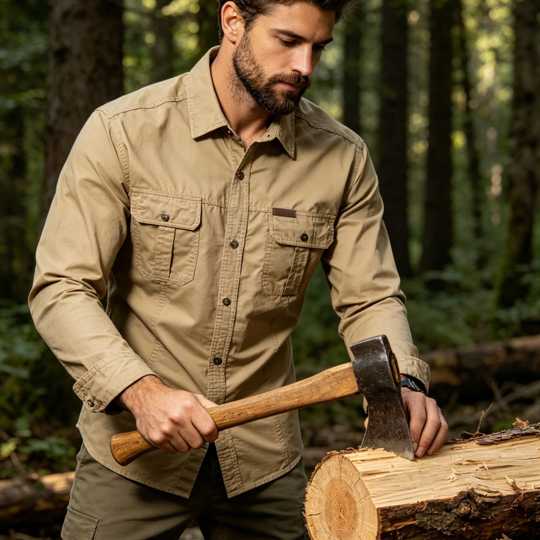 Men's Long-sleeve Shirt, Breathable, Soft, And Comfortable Long-sleeve Shirt