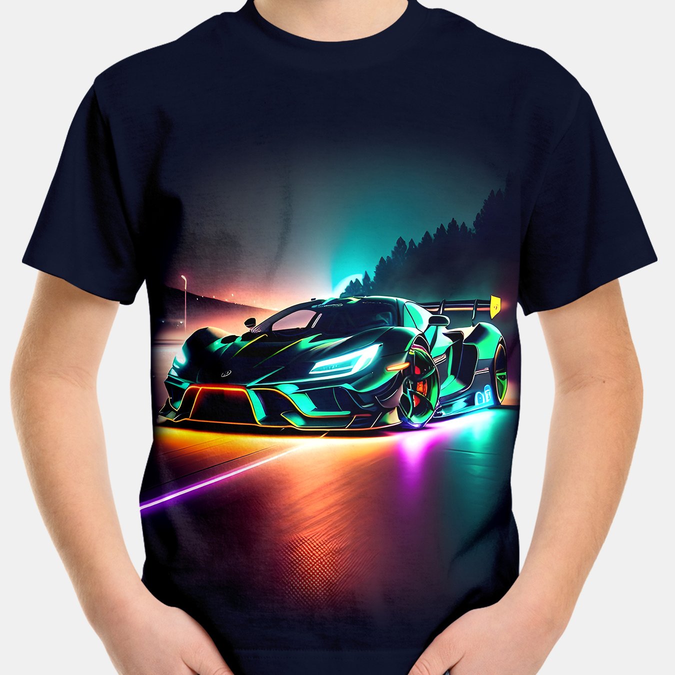 Racing Boys T-shirt, Summer Fashionable Clothing, Personalized Casual Wear, Suitable For Daily And Outdoor Sports T-shirt