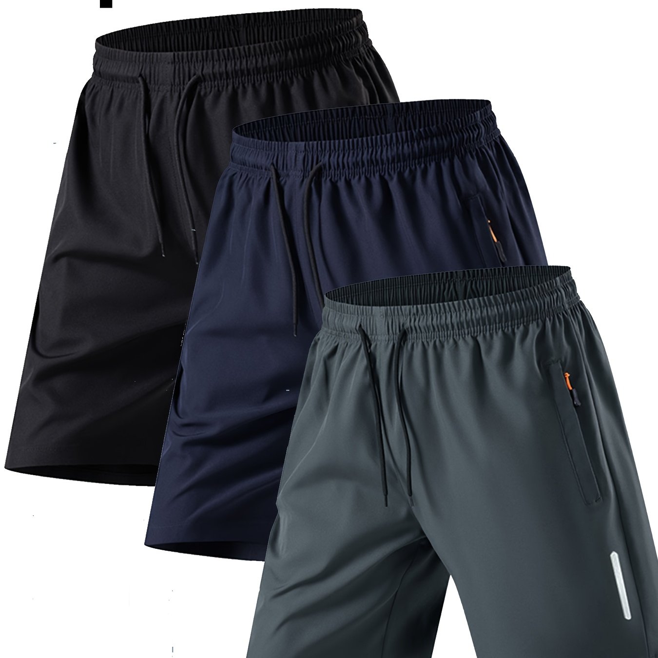TEMU 3pcs Men's Summer Shorts Set, Pants For Beach, Outdoor And Casual Wear