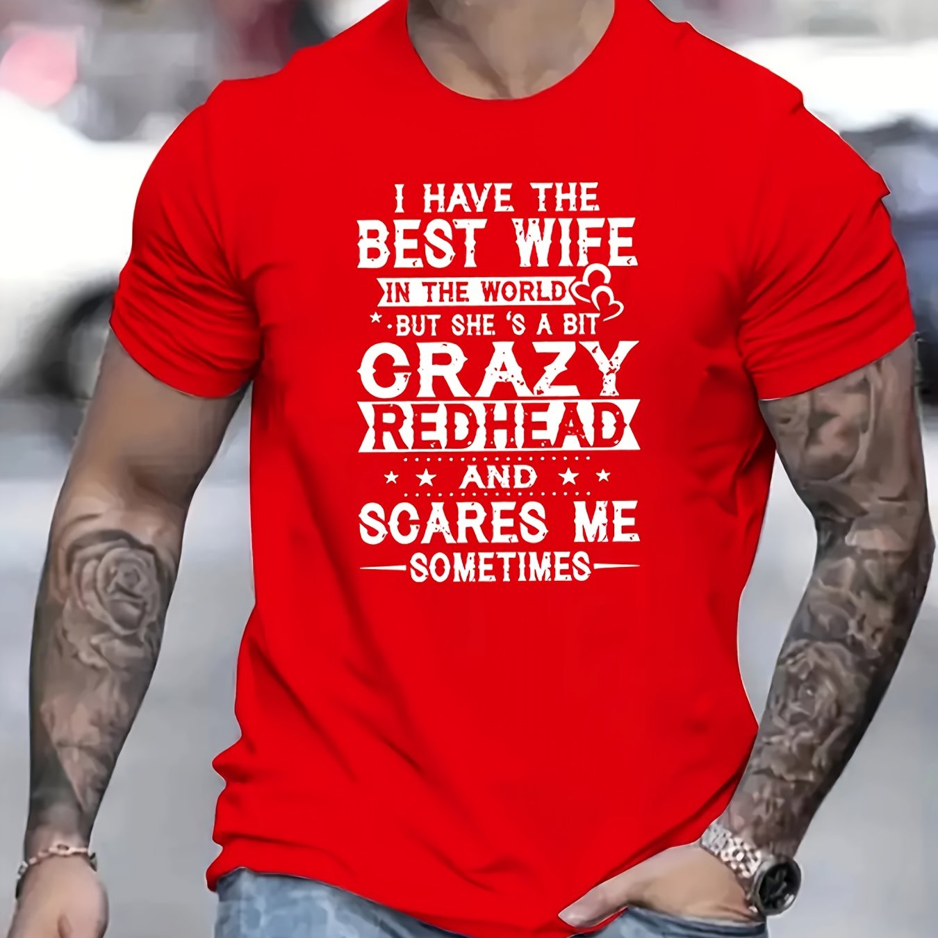 TEMU Fashion Retro Celebrity Same Style Letter Print Men's T-shirt