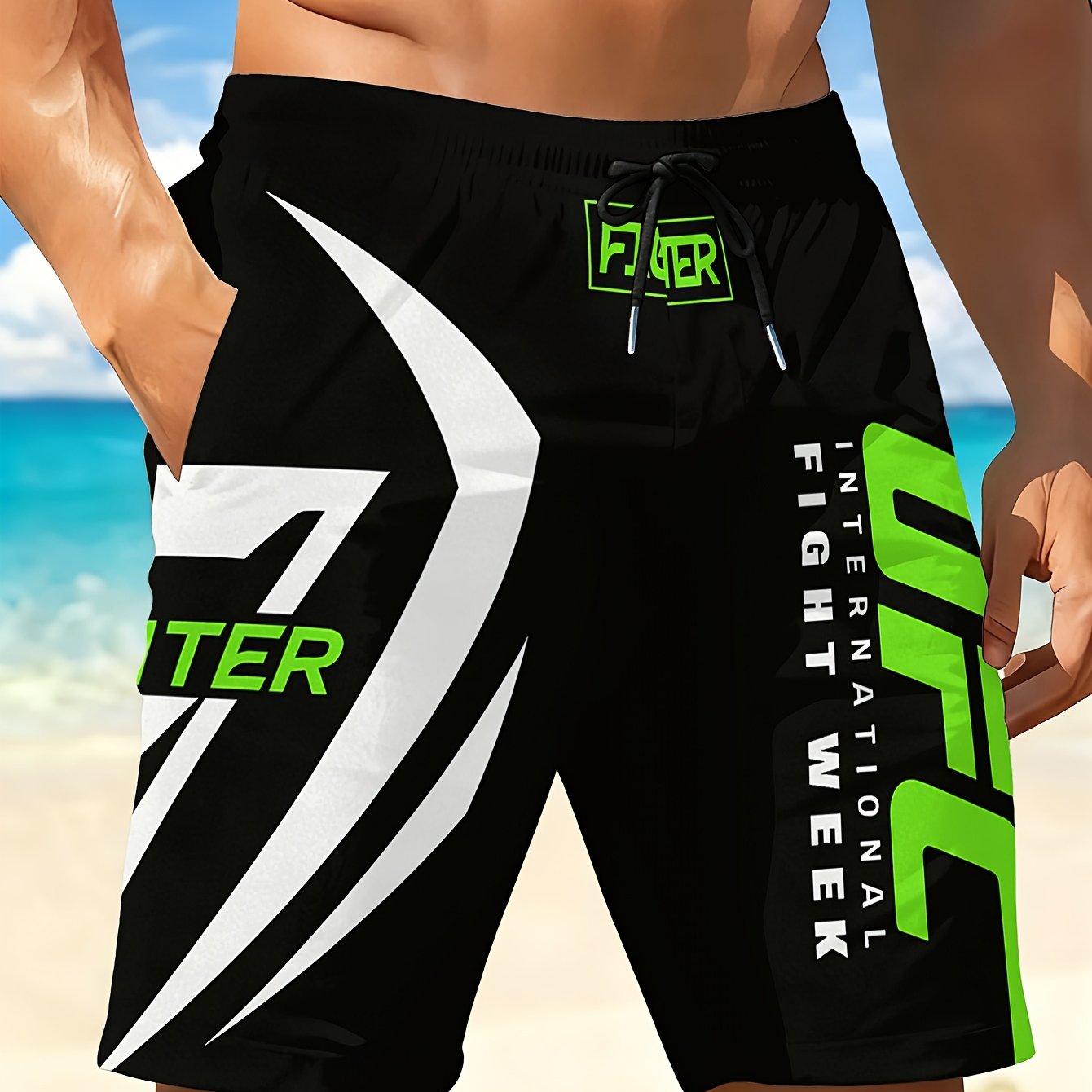 New! Shorts With A Unique And Stylish Design, Featuring 3d Printed Casual Pants For Summer Streets, Perfect For Hawaiian Vacations And Maldives, Fashionable And Comfortable With A