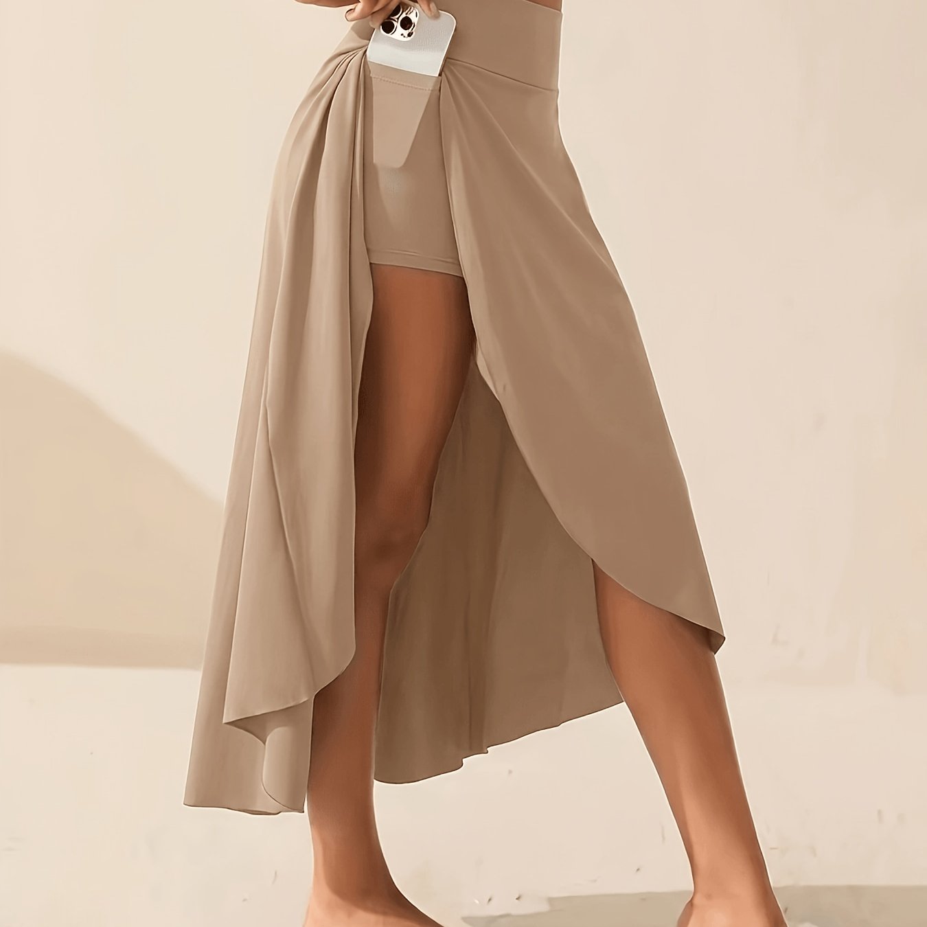 TEMU Yoga Asymmetrical Skirt