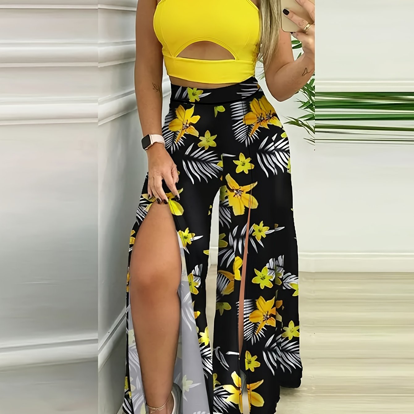 TEMU Women's Tank Top And Long Pants Outfit