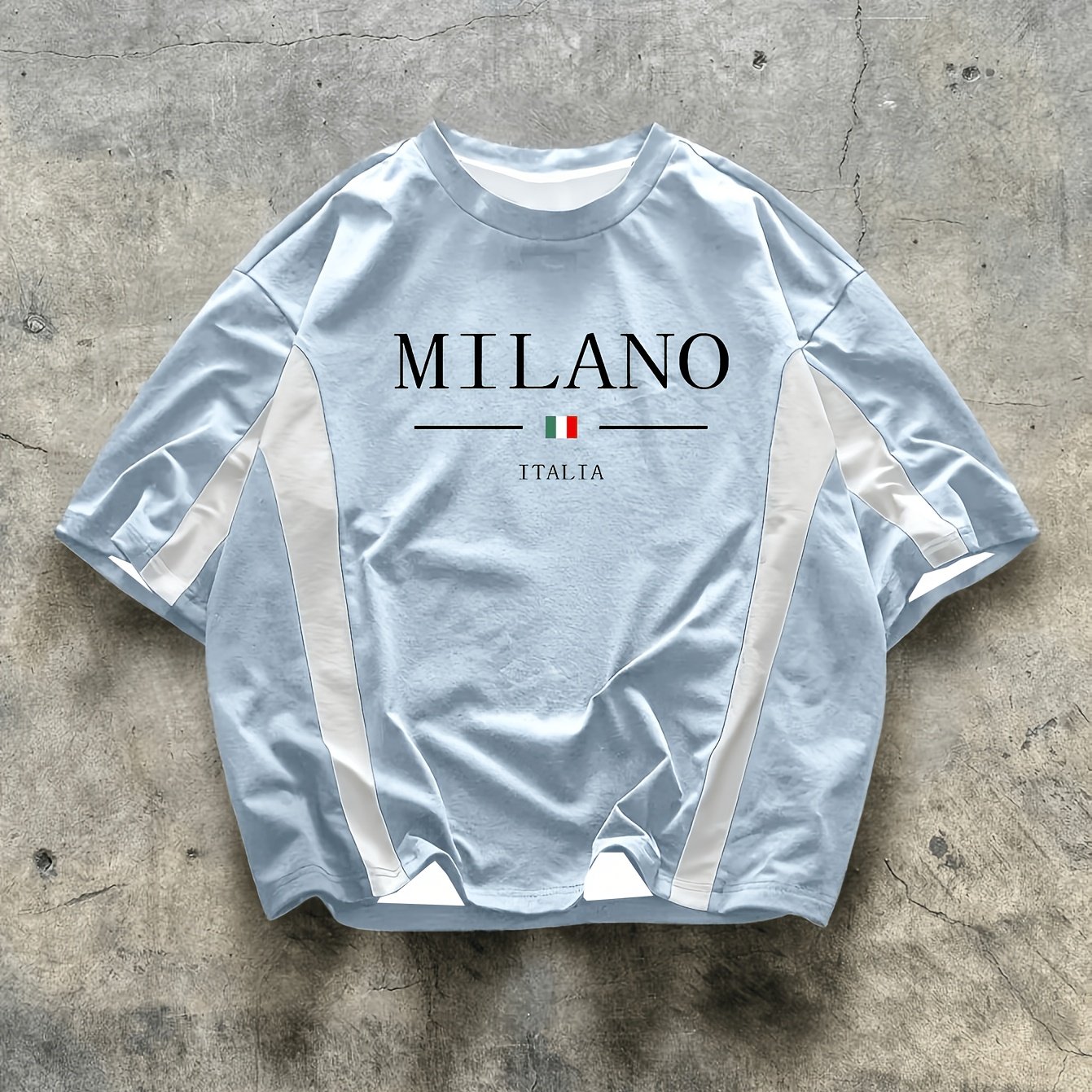 TEMU [printed Design-not Textured] Spring Summer 's Short Sleeve T-shirt Effect Game Merchandise Short Sleeve Trendy Brand Top