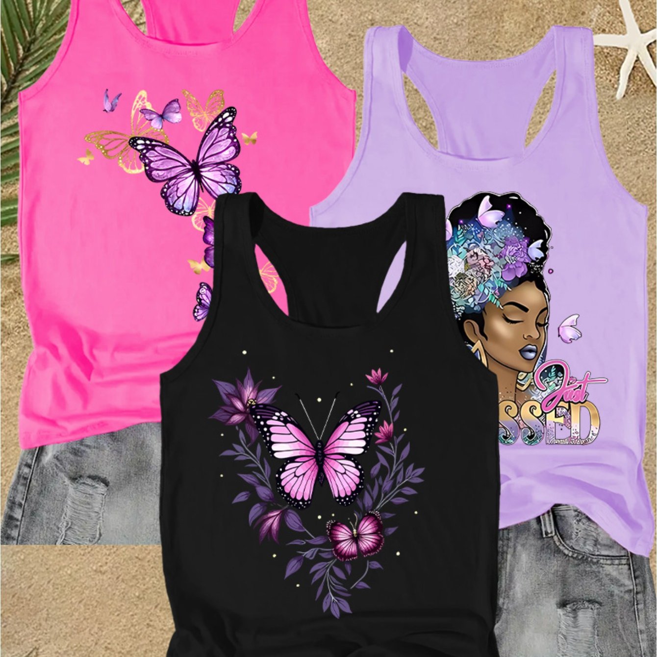 TEMU Conjunto de 3 Tops de Tirantes Cómodos para Mujer, Serie , Versátil para Verano