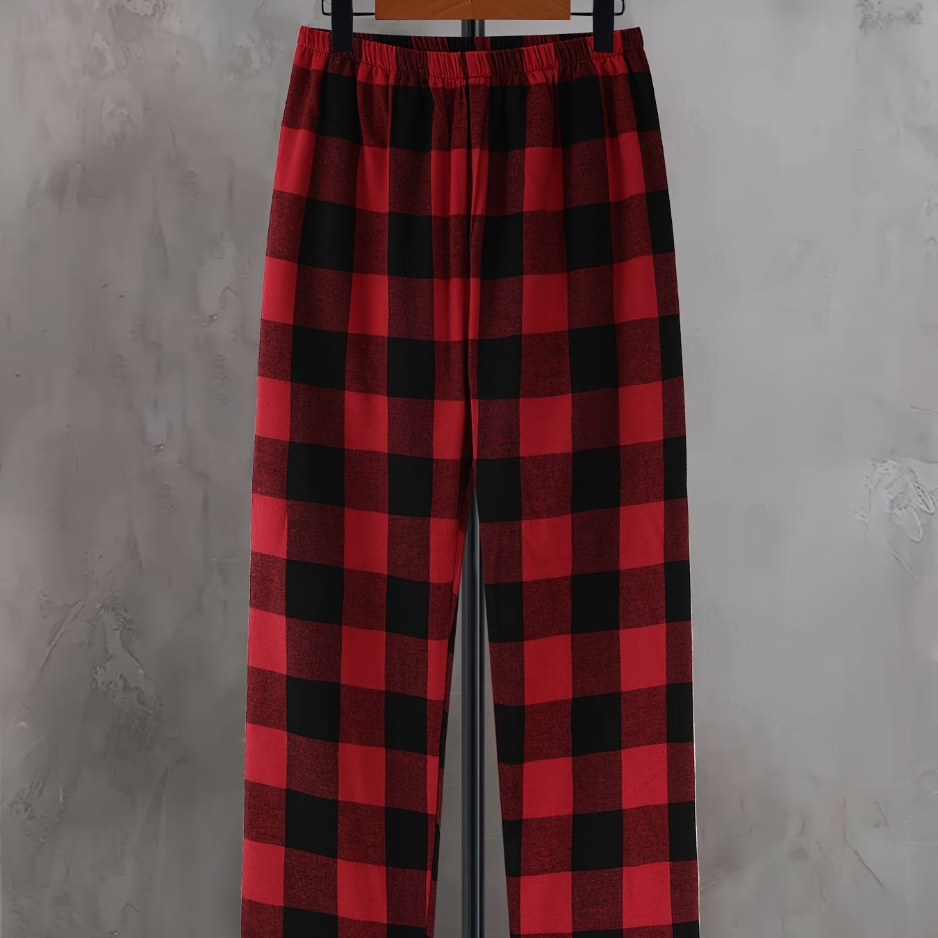 Men's -polyester Elastic Waistband Pants Without Slanted Pockets