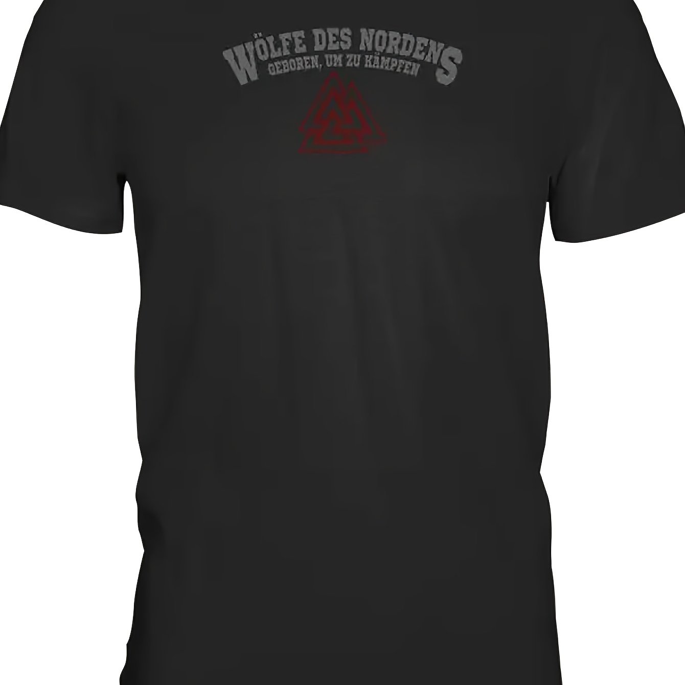 2026 New Wlfe Des Nordensmnner Shirt | , Double-sided Print, Black, Xs, Unisex, Crew Neck, , Stretch Fabric