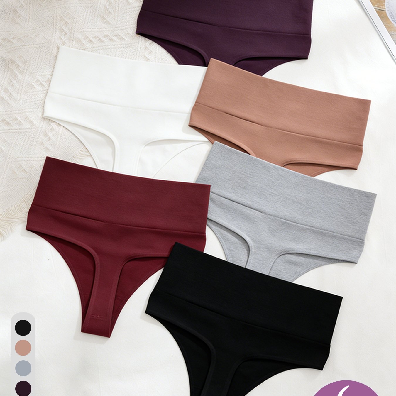 6pcs Running Athletic Waist Trainer Thong Set: Shock-absorbing Abdominal Support For Performance & Posture