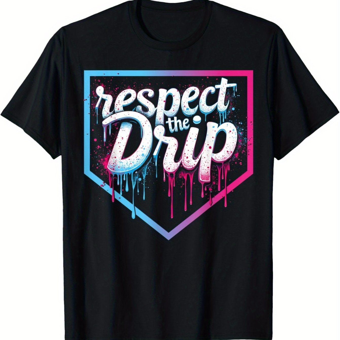 TEMU For Boys Ice Cream Drip Youth Boys Baseball T-shirt 180g
