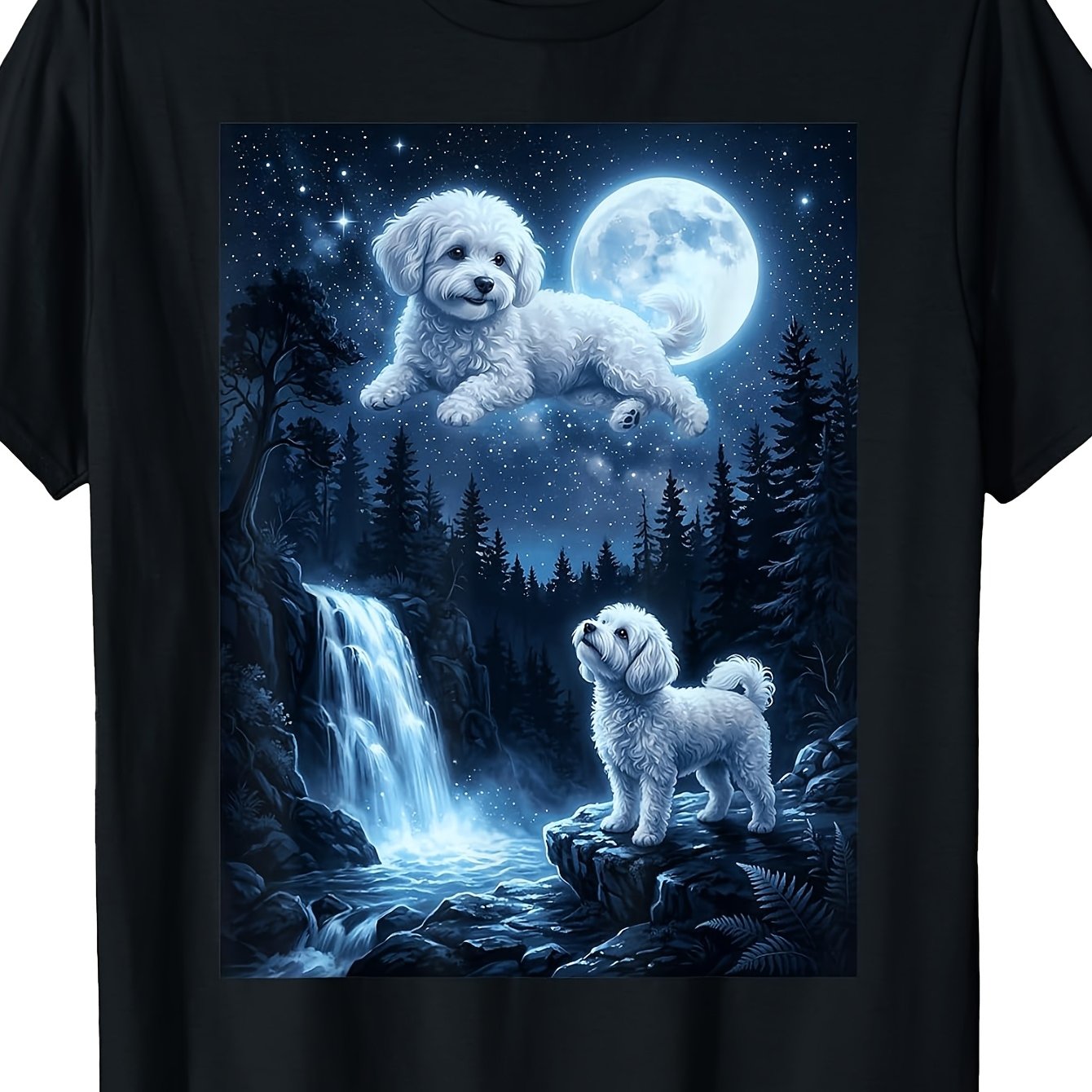Image of Dog Tee Men's T-shirt Versatile Perfect For Home|outdoor|work|gifting (birthdays|valentine's Day|mother's Day) Small-3xl Unisex