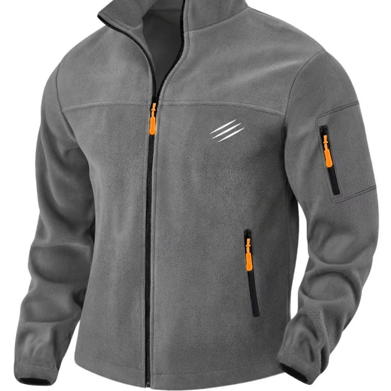 TEMU A Versatile -lined Printed Jacket For Commuting And Casual Wear. -up Collar And Open-front Cardigan Style All Body Types. The Thickened Polar