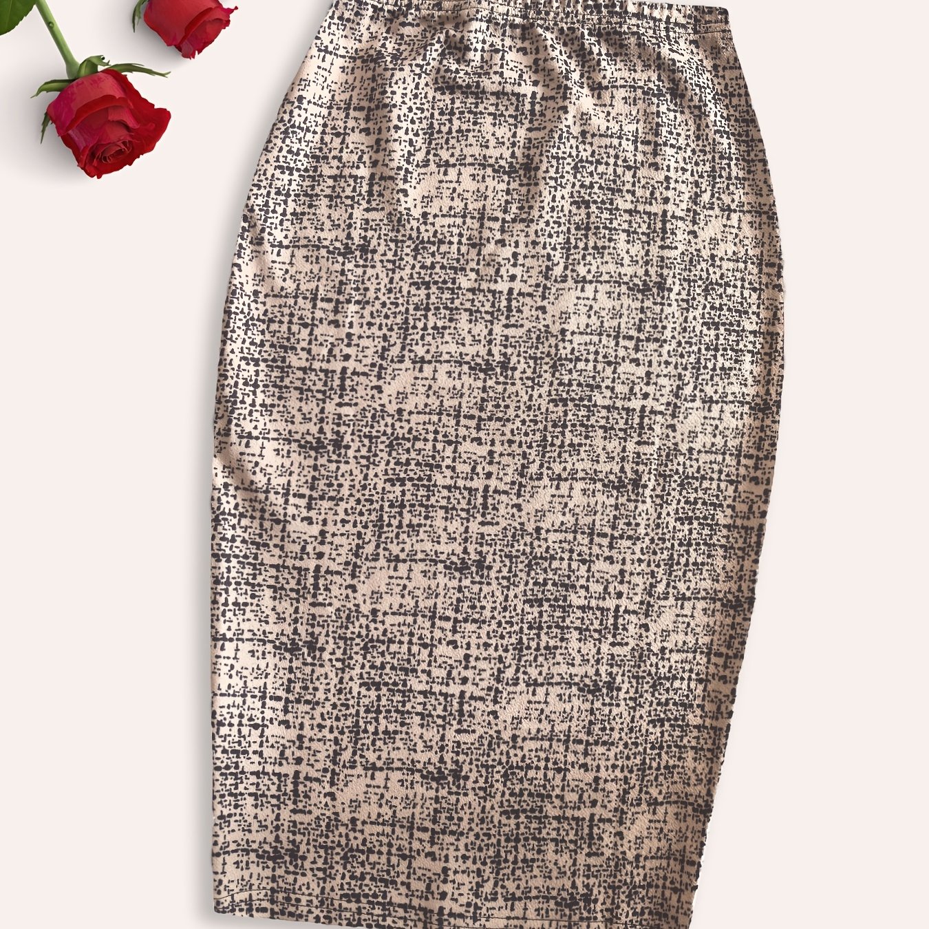 TEMU Targeted Women's Skirt Bottom Hip Wrap Midi Pencil Skirt Casual Office Professional Skirt