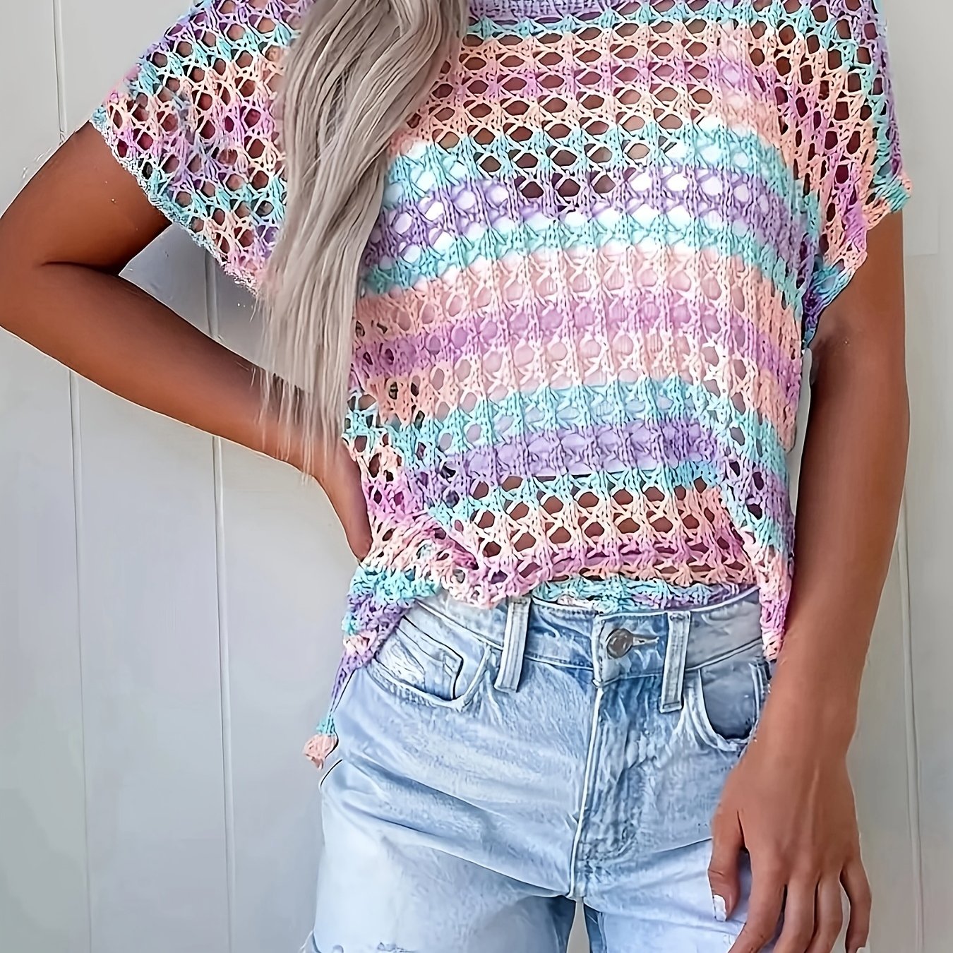 Women's Hollow-out Casual Daily Cover-up Top