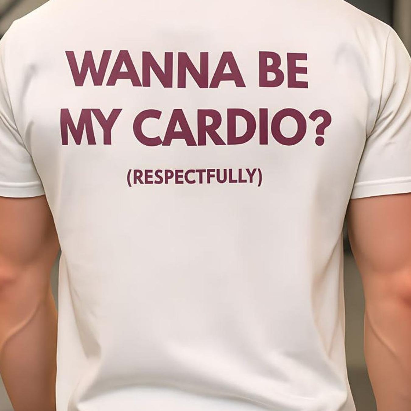 TEMU Your Heart Health T-shirt! This T-shirt Features A Humorous Fitness Quote, Making It A Great Gift For Your . Its , Soft And Comfortable Fabric,