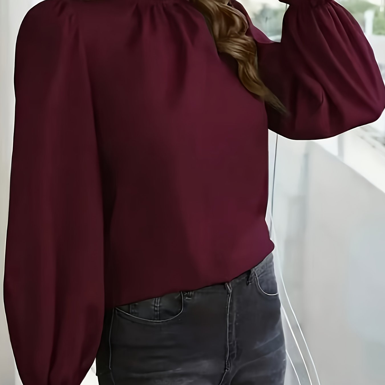 TEMU Haut à manches longues élégant et tendance pour femmes, idéal pour les quotidiens