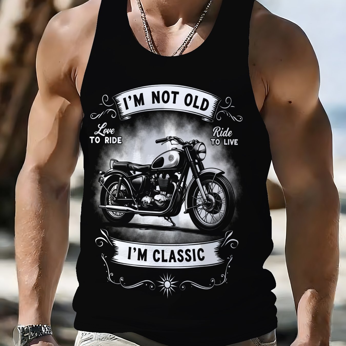 TEMU Fashionable Men's Versatile Sleeveless Summer Tank Top