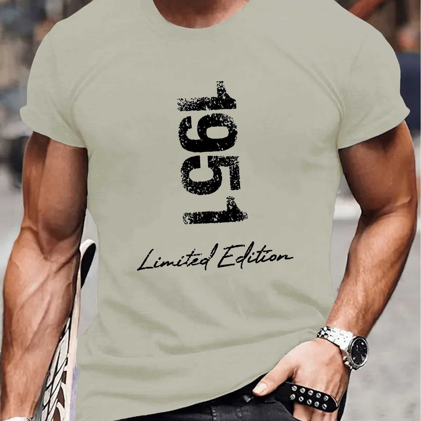 TEMU 1951 Edition Men's Short Sleeve T-shirt Summer T-shirt Top