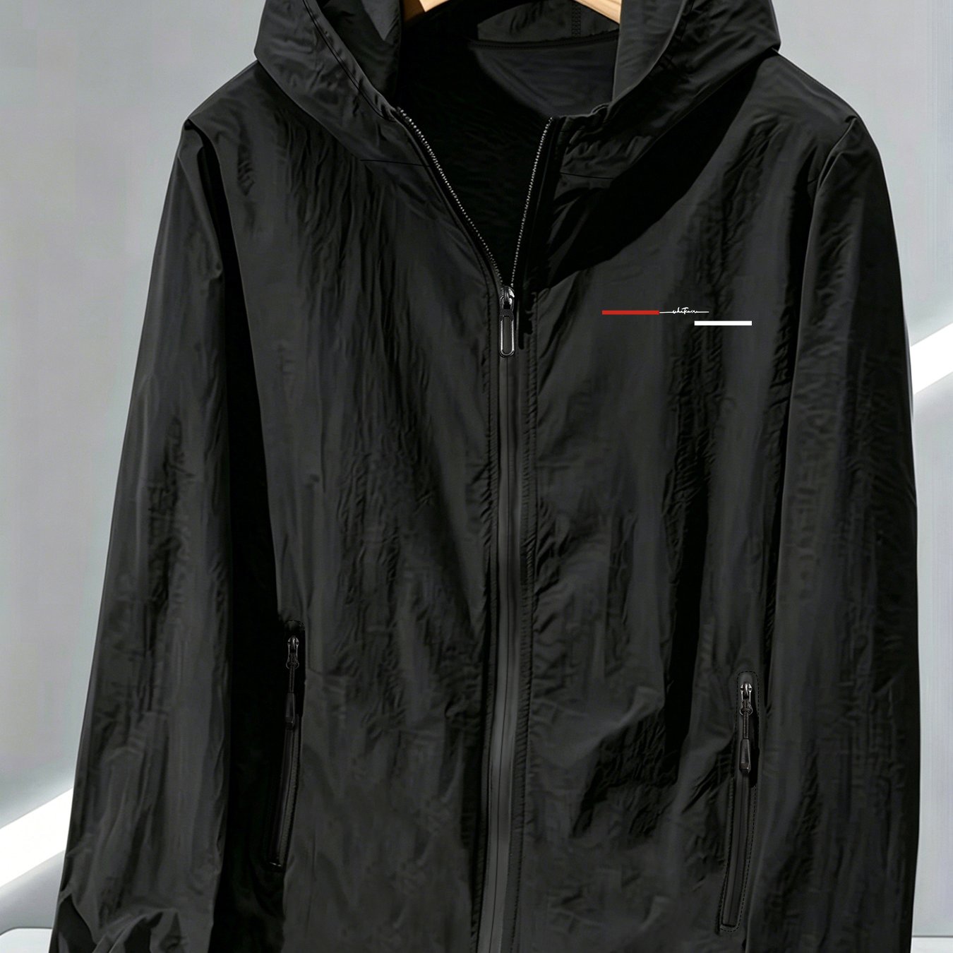 TEMU Women's Hooded Ultra-thin Jacket, Quick-drying, Moisture-wicking, Scratch-resistant, Wear-resistant, Hooded Skin Jacket, Thin Style, Women's