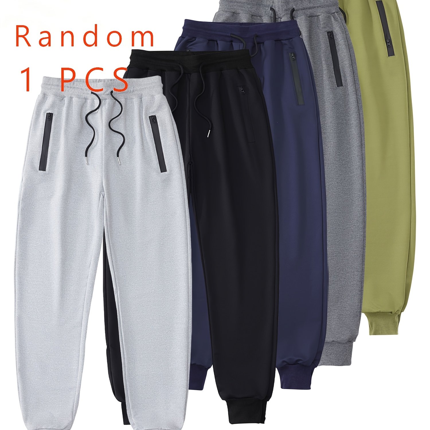 Image of Random 1pc, Random' Long Pants, Sports Trousers, Casual Trousers, For Outdoor Long Pants, Sports Pants, Casual Pants